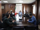 دیدار نوروزی فرمانده انتظامی شهرستان با فرماندار قرچک