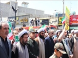 برگزاری راهپیمایی روز جهانی قدس در شهرستان قدس 
