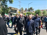 حضور استاندار تهران در راهپیمایی روز قدس 