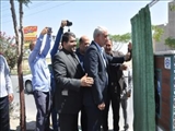 رونمایی از تمثال شهدای شهر صالحیه توسط پدر شهید مدافع امنیت/ اِلمان 40 شهید والامقام دوران دفاع مقدس، مدافعان حرم و امنیت در صالحیه رونمایی شد