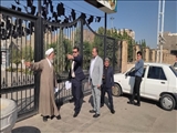 ادای احترام مسئولین فرون‌آباد به مقام شامخ شهدای گمنام شهر 