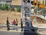 بخشدار مرکزی دماوند: اجرای پروژه نصب پل عابر پیاده در روستای سیدآباد