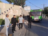 اعزام 5 دستگاه اتوبوس شهرداری پاکدشت به مرز مهران جهت جابجائی زائرین