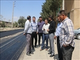 بازدید سرپرست بخشداری کهریزک از اجرای پروژه آسفالت روستای قلعه پروان