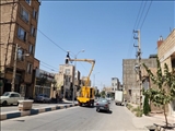 طرح روشنایی معابر شهری فرون آباد ادامه می یابد