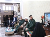 دیدار مسئولین استانی و شهرستانی قدس با خانواده معزز شهدا 