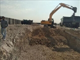 ساخت سکوی بارگیری زباله در محل معدن دفع موقت پسماند شهر صالحیه