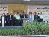 مراسم صبحگاه مشترک در ستاد فرماندهی غرب استان تهران با حضور مدیرکل امنیتی استانداری/ سادات: همدلی نیروهای انتظامی به سدی محکم برابر نقشه‌های دشمن تبدیل شده است