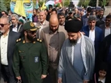  راهپیمایی مردم ولایتمدار پردیس همزمان با امت ایران اسلامی در حمایت از طوفان الأقصی
