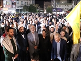طنین مرگ براسرائیل مردم ولایتمدار شهرستان قدس در پی حمله رژیم غاصب صهیونیستی به بیمارستان المعمدانی غزه
