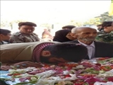 تشييع باشکوه پیکر پاک شهید مدافع حرم تیپ فاطمیون در روستای ارمبویه