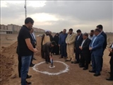 آئین کلنگ زنی احداث زمین چمن مصنوعی مسکن مهر امین فرون آباد