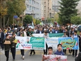 راهپیمایی باشکوه ۱۳ آبان در رودبار قصران
