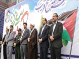 مردم قرچک در روز 13 آبان فریاد حمایت از مردم مظلوم فلسطین سر دادند