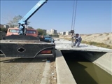 ادامه روند سرپوش گذاری قسمت‌های روباز کانال سیاب شهر صالحیه
