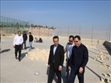 بازدید شهردار گلستان از پروژه زمین های ورزشی سطح شهر
