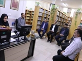 دیدار سرپرست شهرداری فرون آباد با مسئول کتابخانه باقرالعلوم (ع)