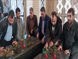 مزار شهدای گمنام شهر فرون آباد گلباران شد