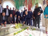 مزار شهدای گمنام دانشگاه آزاد فیروزکوه با حضور وزیر کشور و استاندار تهران گلباران شد