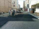  لکه گیری روکش آسفالت معابرعمومی نصیرشهر در شرف اتمام