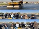 بازدید شهردار ورامین از آخرین مراحل عملیات آسفالت ریزی مکانیزه بلوار جانبازان 