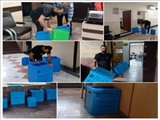  آغاز طرح توزیع رایگان سطل های کارتن پلاست در ادارات مختلف ورامین
