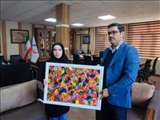 تقدیر یک نابینای نخبه از شهردار ورامین