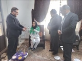 تجلیل فرماندار شهرستان رباط کریم از نائب قهرمان بازی های پاراآسیایی