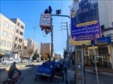 نصب ۱۰ چراغ چشمک زن در نقاط حادثه خیز صالحیه 