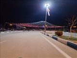  نورپردازی ورودی شهر و بلوار باغ بهشت انجام شد