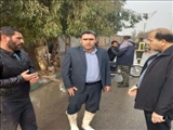 تلاش مدیریت شهری فرون آباد برای رفع آبگرفتگی معابر
