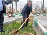 گزارش تصویری/مراسم درختکاری ۵۰۰ نهال ایثار با نام و یاد شهدای قرچک