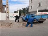 نخاله های رها شده در سطح شهر فرون آباد جمع آوری شد