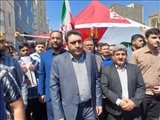 حضور شهردار و اعضای شورای شهر فرون آباد در راهپیمایی روز قدس