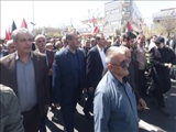 گزارش تصویری/حضور شهردار و کارکنان شهرداری قرچک در راهپیمایی روز قدس
