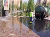 مقبره شهدای گمنام فربرای برگزاری نماز عید فطر آماده شد