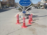 علائم ترافیكی در معابر شهر فرون آباد نصب شد