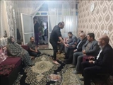 دیدار فرماندار ویژه شهرستان ری با خانواده معظم جانباز شهید علی طحان سفلی