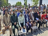همایش پیاده روی خانوادگی  در روستای «قرمز تپه» برگزار شد