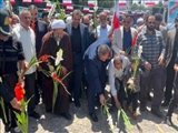 گزارش تصویری/گلباران مشهد شهدای قیام 15 خرداد در پل باقرآباد قرچک