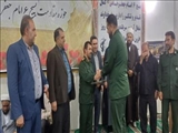 فرمانده جدید حوزه مقاومت بسیج شهر فرون آباد معارفه شد