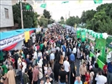 جشن بزرگ کیلومتری غدیر؛ بار دیگر اسلامشهر غرق نور ولایت شد