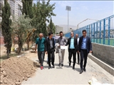 بازدید مسئولان مدیریت شهری و نمایندگان فدراسیون و سازمان لیگ فوتبال از مجموعه ورزشی شهدای شهرقدس
