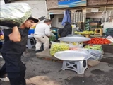 ساماندهی دست‌فروشان و رفع سد معبر در شهرک شهید مطهری