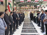 مزار مطهر شهدای شهرستان قدس همزمان با هفته دولت غبارروبی و عطرافشانی شد