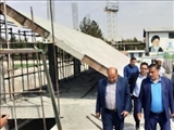 رصد میدانی مدیریت شهری ازپروژه سکوی تماشاگران مجموعه ورزشی جهان پهلوان تختی شهرصفادشت