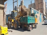 زواید فیزیکی از سطح شهر فرون آباد حذف می شود