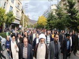 حضور پرشور مردم رودبارقصران در راهپیمایی ۱۳ آبان