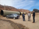 بازدید از روند  اجرای عملیات عمرانی  جهت هدایت آب های سطحی و سیلاب در  روستای توچال