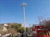 نصب برج نوری توسط شهرداری صفادشت در میدان شهیدخرقانی
